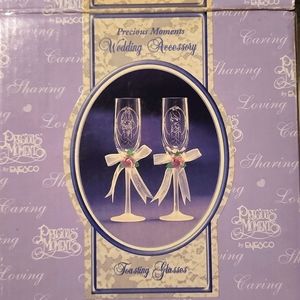 Precious Moments toasting glasses